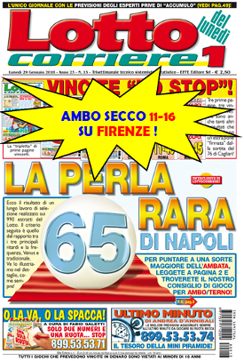 Vinto Ambo Secco sulla Ruota di Firenze
